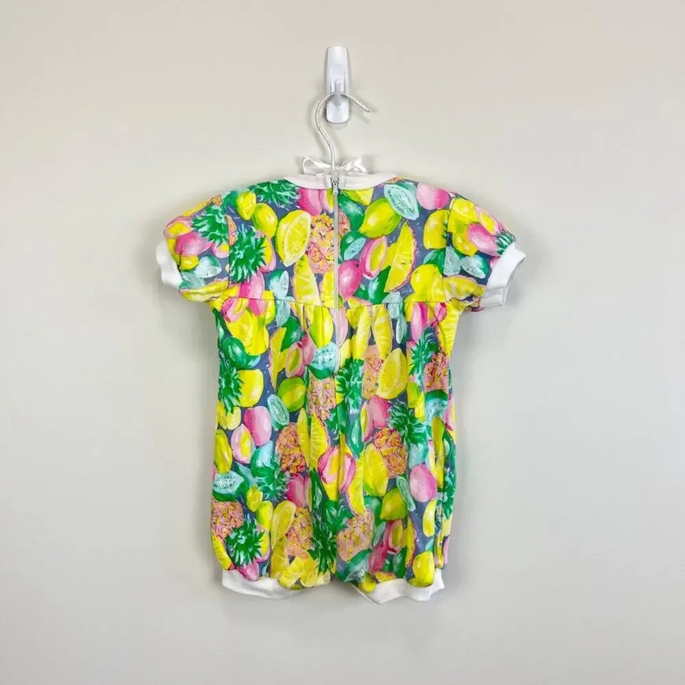 Vintage Yummy Kids Fruit Romper 24 Months